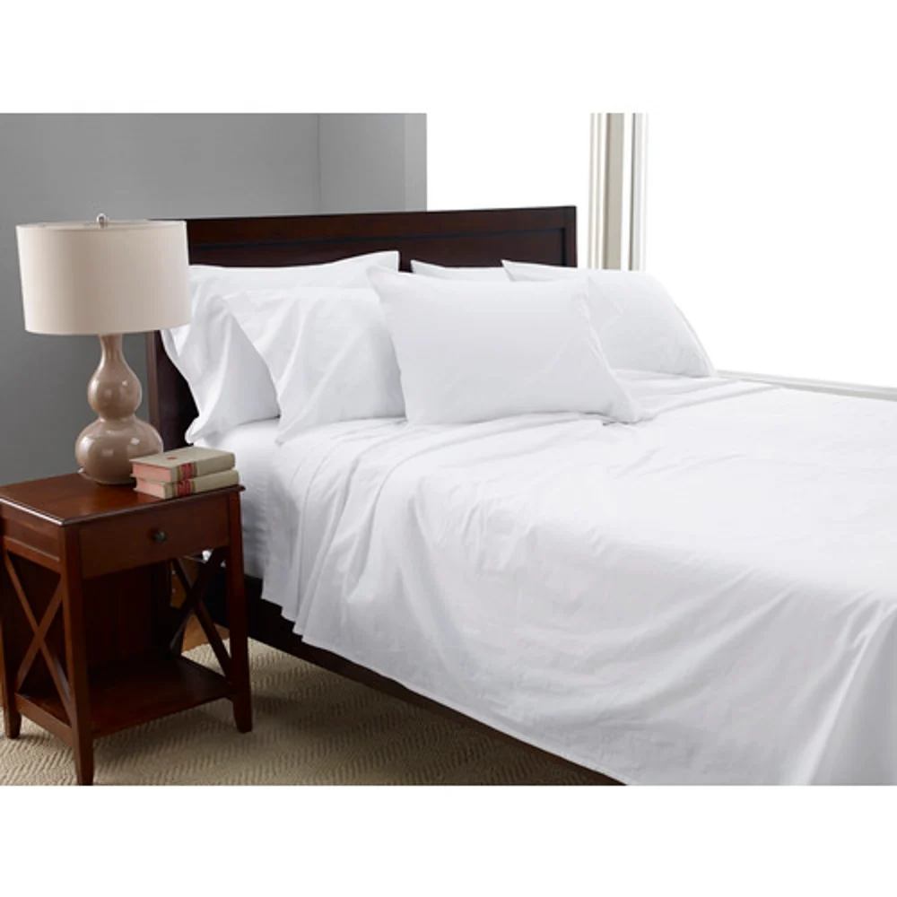 1888 Mills Lotus T250 Fitted Sheets, Full XL, Tone on Tone