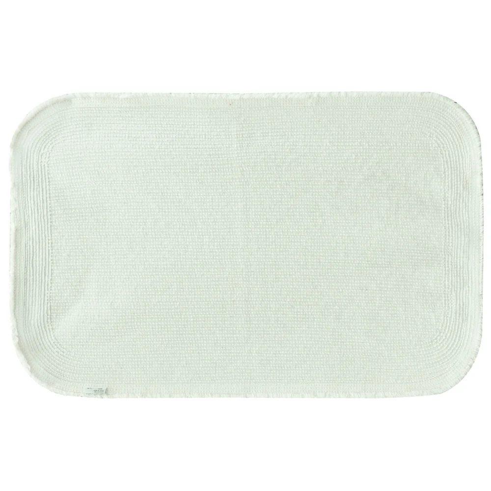 Bacova Guild Carlton Bath Rug, 24" x 36", White thumbnail 2