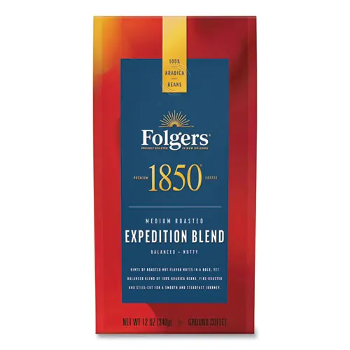 1850 Coffee, Expedition Blend, Medium Roast, Ground, 12 oz Bag