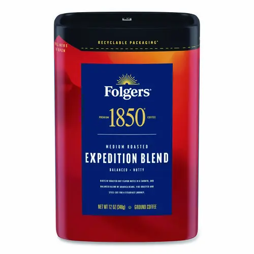 1850 Expedition Blend Roast Ground Coffee, 12 oz Canister
