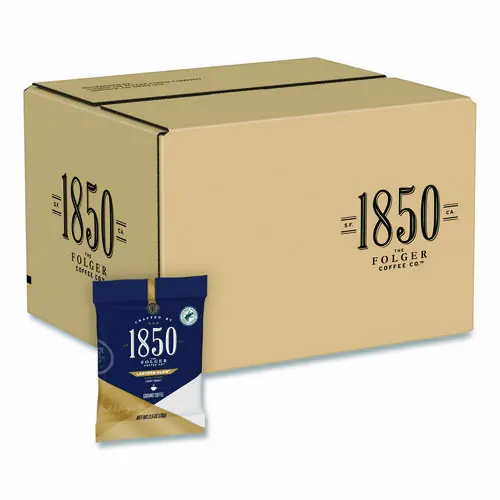 1850 Lantern Glow Coffee Fraction Packs, 2.5 oz, 24 Packs/Carton