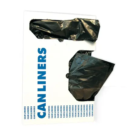 24x23 Light Black Perforated Coreless Trash Bags, 20 Rolls of 25