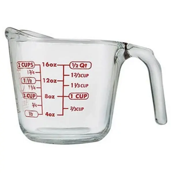 2 Cup Glass Measuring Cup, Anchor Hocking