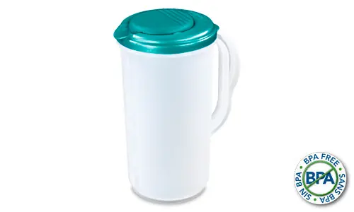2 Qt. Clear Pitcher with Colored Lid – Sterilite