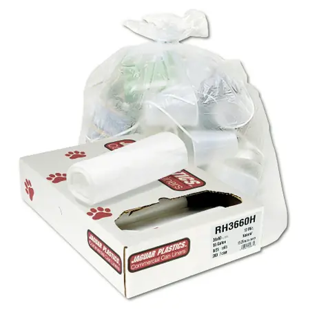 30x37 8mic High Density Trash Bags, 25/20