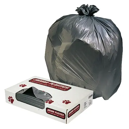 33x39 Grey Super Heavy Trash Bags 1.3 mil - 100 Count