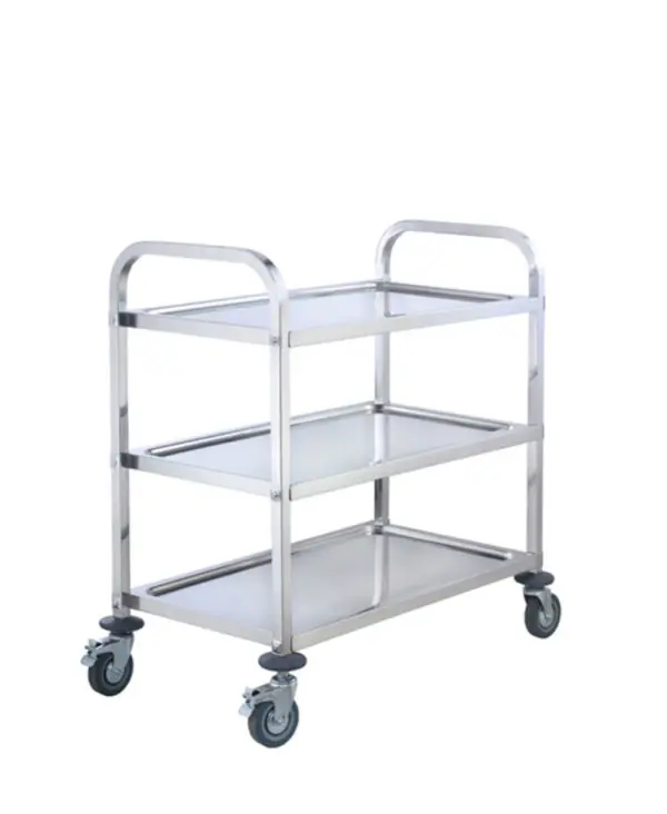 3 Tier Stainless Steel Trolley – 30″ x 16″ x 33″