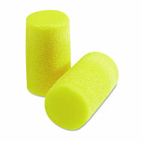 3M™ E-A-R Classic Plus Earplugs, Cordless, PVC Foam, Yellow, 200 Pairs/Box