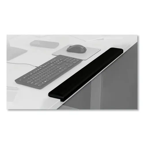 3M™ Gel Wrist Rest for Standing Desks, 30.13 x 3.25, Black