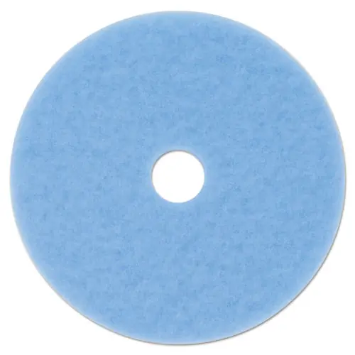 3M™ Hi-Performance Burnish Pad 3050, 20" Diameter, Sky Blue, 5/Carton