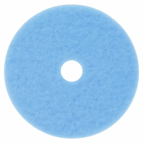 3M™ Hi-Performance Burnish Pad 3050, 27" Diameter, Sky Blue, 5/Carton