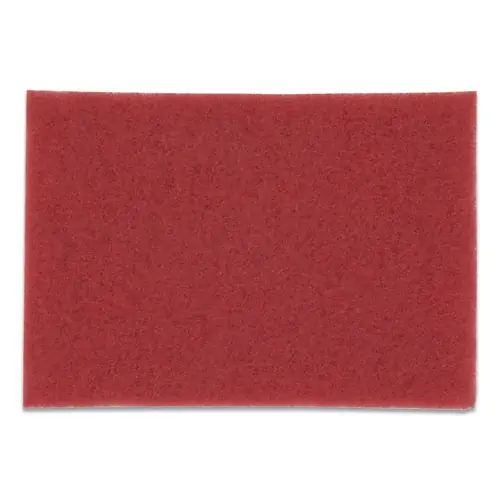 3M™ Low-Speed Buffer Floor Pads 5100, 20 x 14, Red, 10/Carton