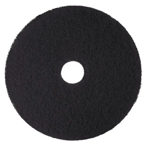 3M™ Low-Speed High Productivity Floor Pads 7300, 21" Diameter, Black, 5/Carton
