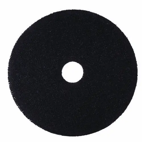 3M™ Low-Speed Stripper Floor Pad 7200, 16" Diameter, Black, 5/Carton