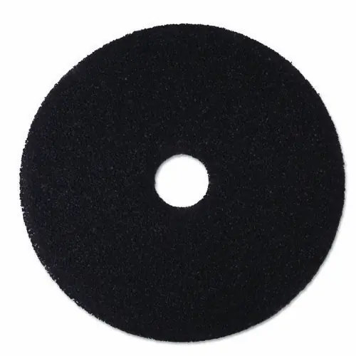 3M™ Low-Speed Stripper Floor Pad 7200, 19" Diameter, Black, 5/Carton