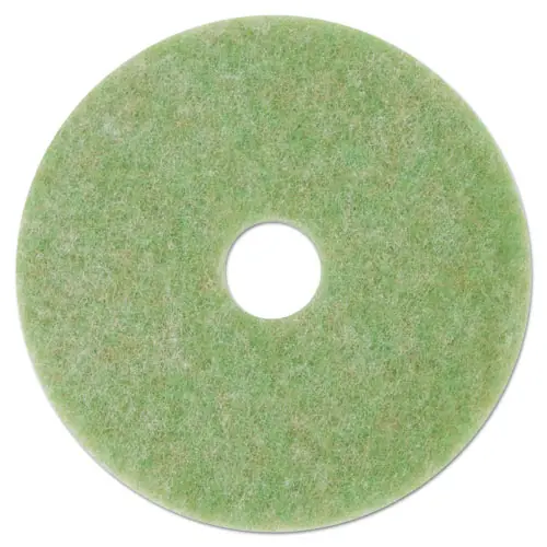 3M™ Low-Speed TopLine Autoscrubber Floor Pads 5000, 13" Diameter, Green/Amber, 5/Carton
