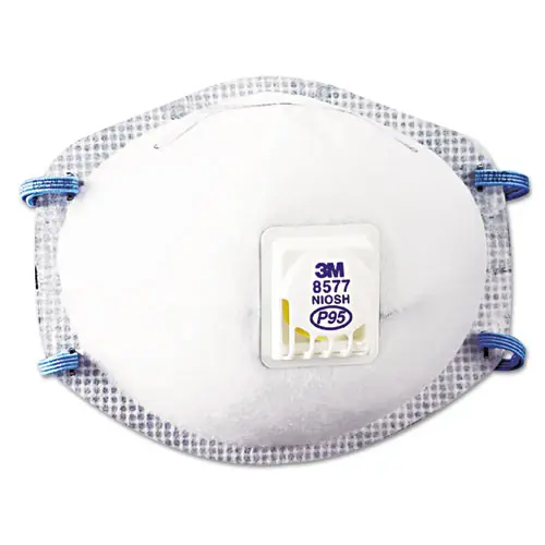 3M™ Particulate Respirator 8577, P95, One Size Fits All, 10/Box