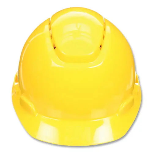 3M™ SecureFit H-Series Hard Hats, H-700 Vented Cap with UV Indicator, 4-Point Pressure Diffusion Ratchet Suspension, Yellow