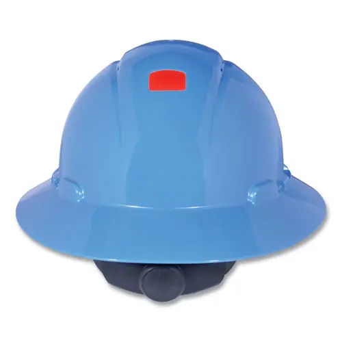 3M™ SecureFit H-Series Hard Hats, H-800 Hat with UV Indicator, 4-Point Pressure Diffusion Ratchet Suspension, Blue