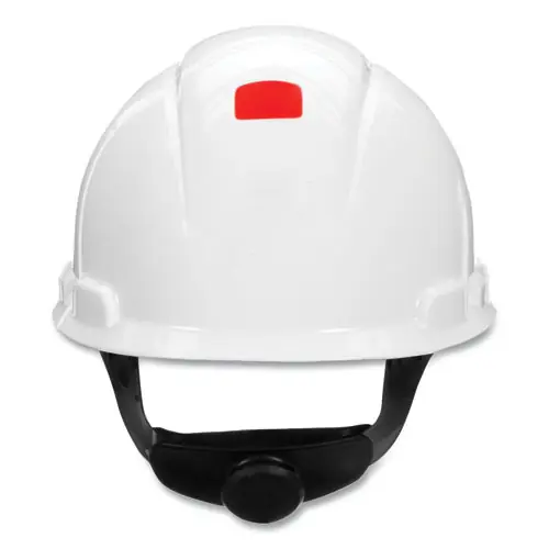 3M™ SecureFit Hard Hat with Uvicator, Four-Point Ratchet Suspension, White
