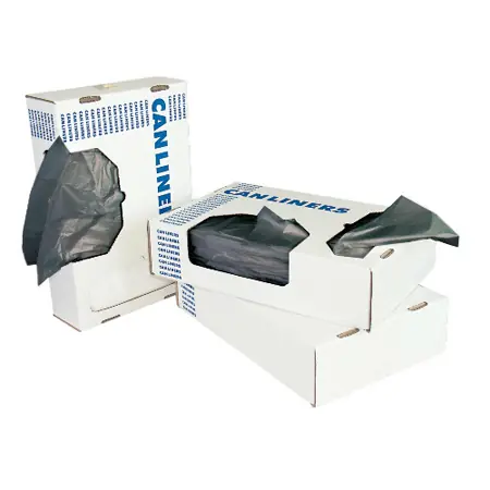 40x46 MED Black Perforated Coreless Rolls, 10 Rolls of 25 Bags