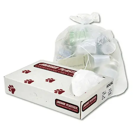 40 x 48 inch High Density Trash Bags - 14 Micron, 250 Count