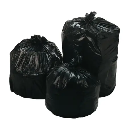 43 x 47 inch, 1.5 mil, Repro Black Trash Bags, 100 Count