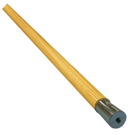 60" Lieflat Screw-n Janitor Mop Handle, 1.1" Dia, Wood