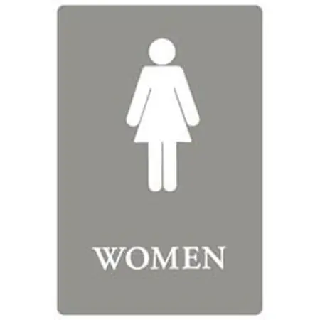 6x9 Ada Sign Women-gy
