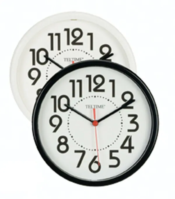 8.5″ Commercial Wall Clock, White