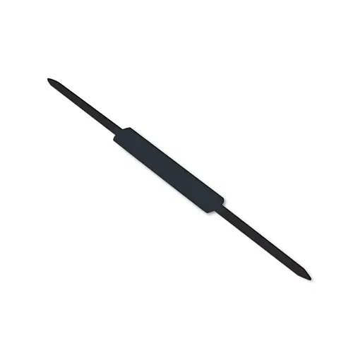 ACCO Premium Self-Adhesive Two-Prong Paper Fastener Bases, 1" Capacity, 2.75" Center to Center, Silver, 100/Box