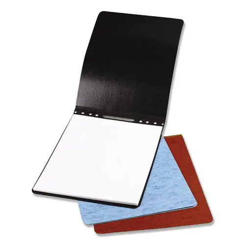 ACCO Pressboard Report Cover, Two-Piece Prong Fastener, 2" Capacity, 8.5 x 11, Black/Black