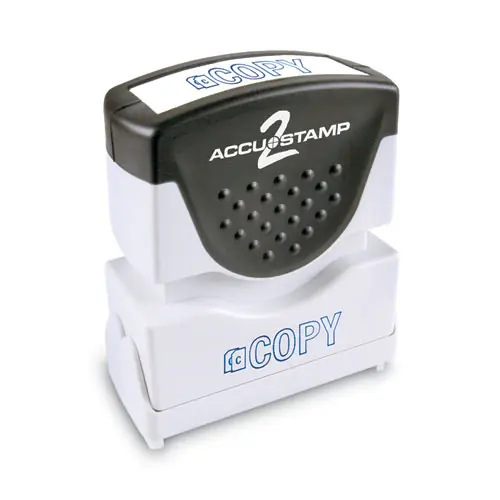 ACCUSTAMP2® Pre-Inked Shutter Stamp, Blue, COPY, 1.63 x 0.5