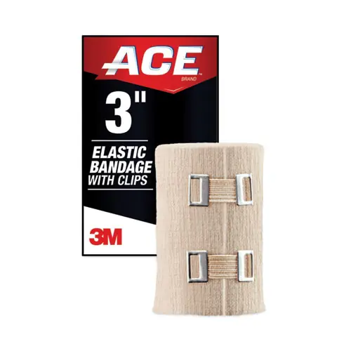 ACE™ Elastic Bandage with E-Z Clips, 3" x 64"