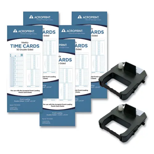 Acroprint® EXP250 Accessory Bundle, Weekly, Two Sides
