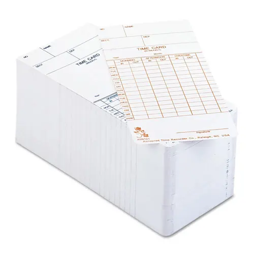 Acroprint® Time Clock Cards for Acroprint ATR120, Two Sides, 3.5 x 7, 250/Pack