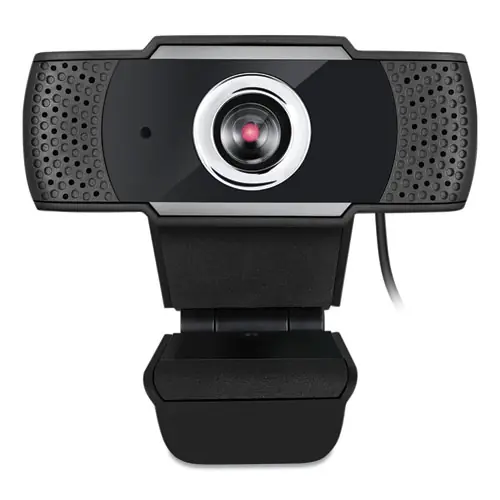 Adesso CyberTrack H4 1080P HD USB Webcam with Microphone, Manual Focus, 2.1 Megapixels, Black