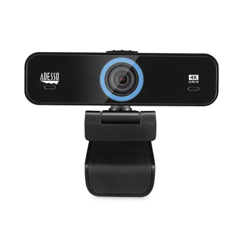 Adesso Cybertrack K4 4K ULTRA HD Fixed Focus USB Webcam, Black