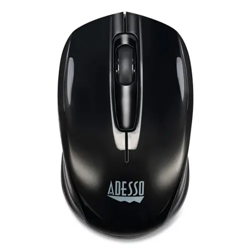 Adesso iMouse S50 Wireless Mini Mouse, 2.4 GHz, 33 ft Wireless Range, Black