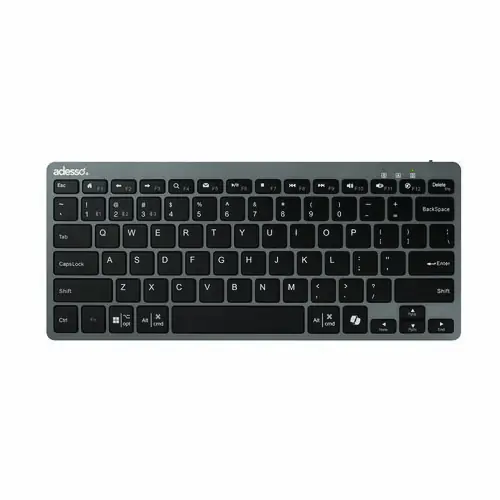 Adesso WKB-7000 Keyboard, Gray/Black