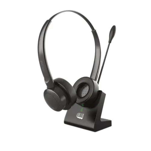 Adesso Xtream P400B Wireless Bluetooth Multimedia Headset, Binaural, Over the Head