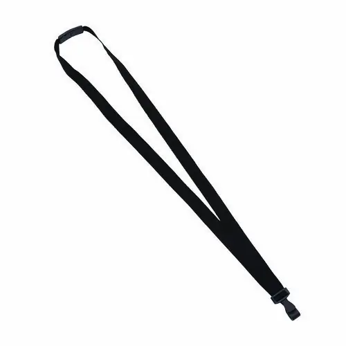 Advantus Breakaway Lanyard with Plastic Hook, 36" Long, Black, 12/Pack