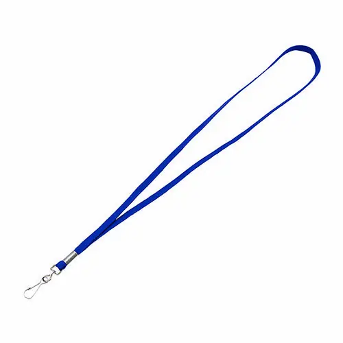 Advantus Deluxe Lanyard with J-Hook, Blue, 36" Long, 100/Pack