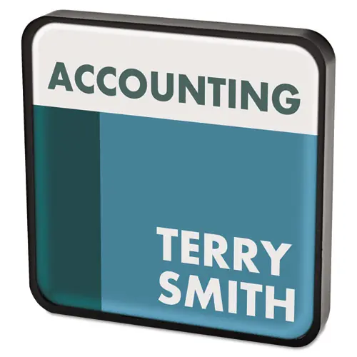 Advantus DIY Sign, Plastic, 4.38 x 4.38, Black