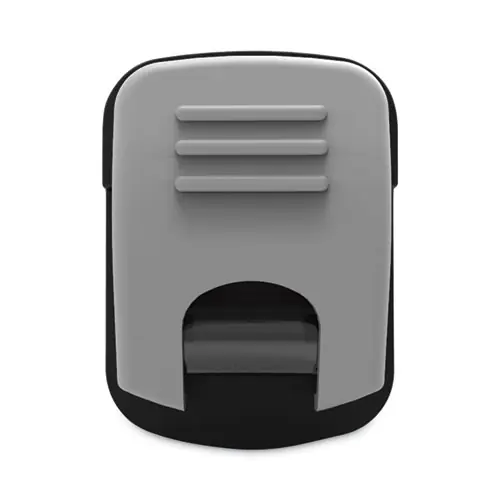 Advantus Grip-A-Clip Magnetic/Adhesive Clips, 0.13" Jaw Capacity, Gray, 10/Box