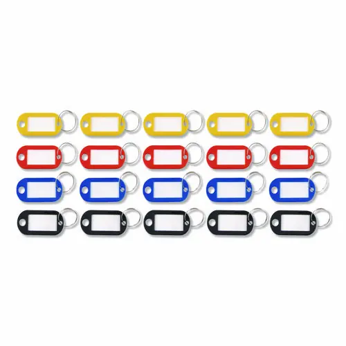 Advantus Key Tags Label Window, Assorted, 20/Pack