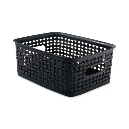 Advantus Plastic Weave Bin