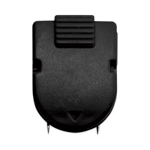 Advantus Wall Clips for Fabric Panels, 40 Sheet Capacity, Black, 20/Box