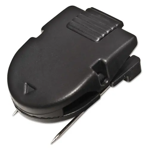 Advantus Wall Clips for Fabric Panels, 40 Sheet Capacity, Black, 50/Box