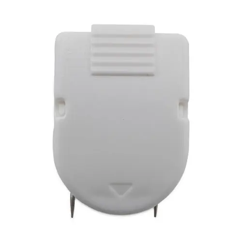 Advantus Wall Clips for Fabric Panels, 40 Sheet Capacity, White, 20/Box